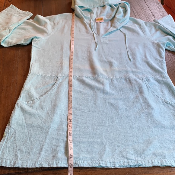 Drawstrings of Malibu Cotton Baja Tunic Cover Up - Picture 8 of 10
